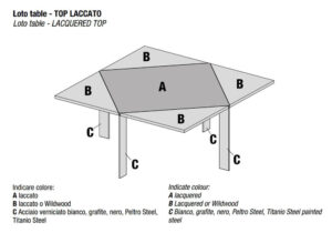 Tavolo allungabile Loto - Lago - Fattorini Design