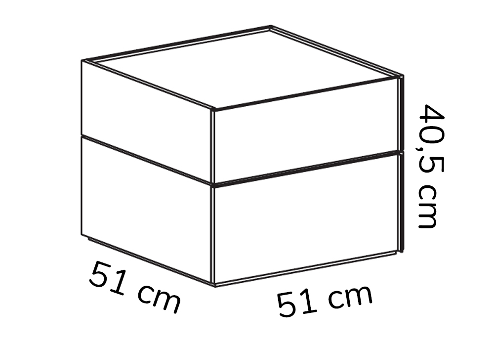 Comodino Cube System Novamobili prezzo - Giriga