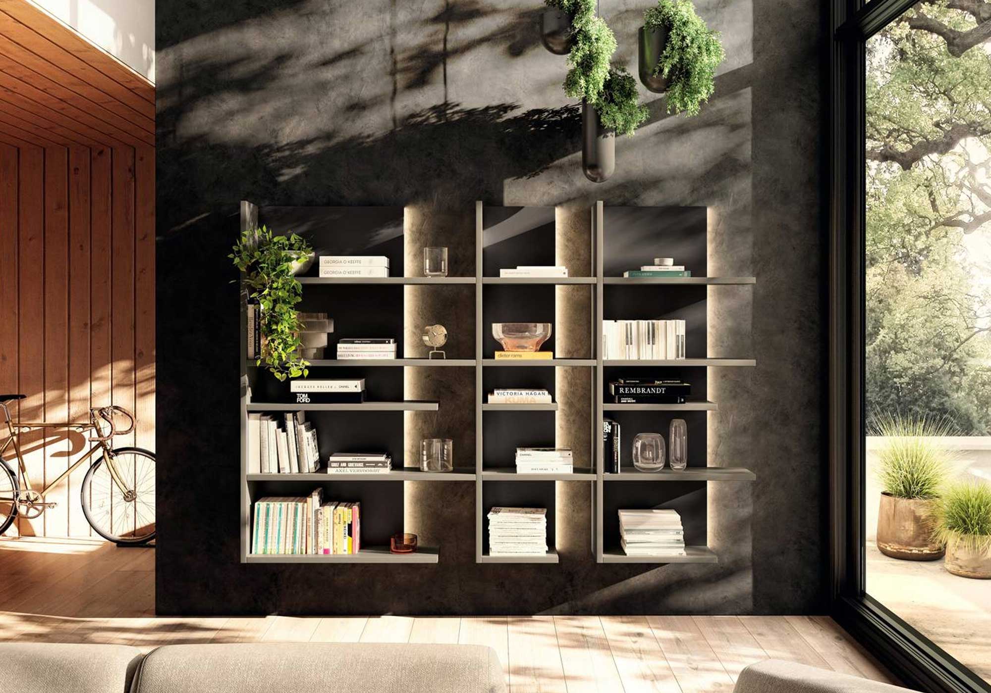 Librerie design, librerie moderne, scaffali in legno al miglior prezzo