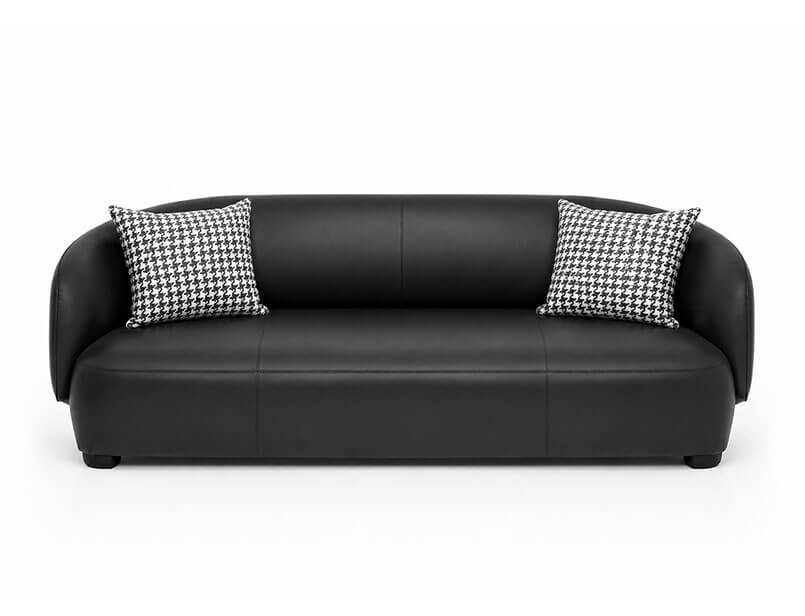 divano 3 posti in pelle nera Taru Ligne Roset divano 3 posti in pelle nera Taru Ligne Roset