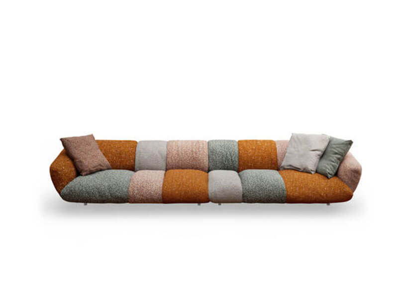 divano lienare moderno con fasce imbottite modello 2910 now lago design divano lienare moderno con fasce imbottite modello 2910 now lago design