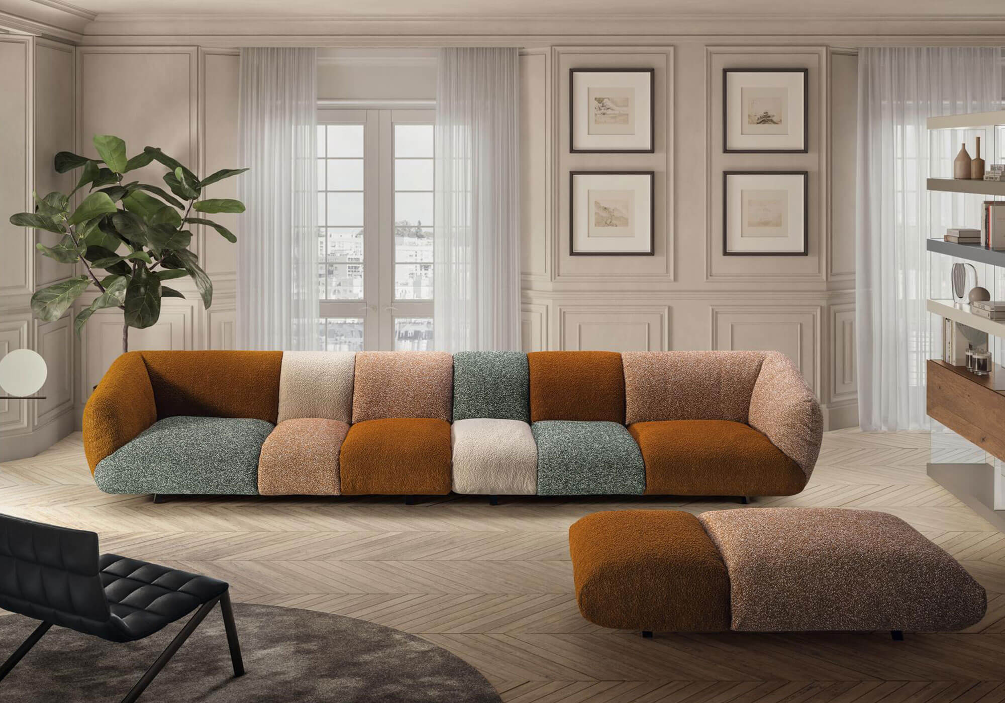divano lienare moderno con fasce imbottite modello 2910 now lago design divano lienare moderno con fasce imbottite modello 2910 now lago design